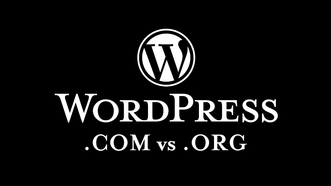 WordPress logo with .COM vs .ORG